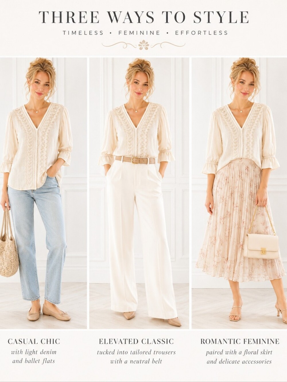 Maurices | Ivory Lace Trim Button Front Blouse Romantic Boho | Size 2X - Picture 4 of 11